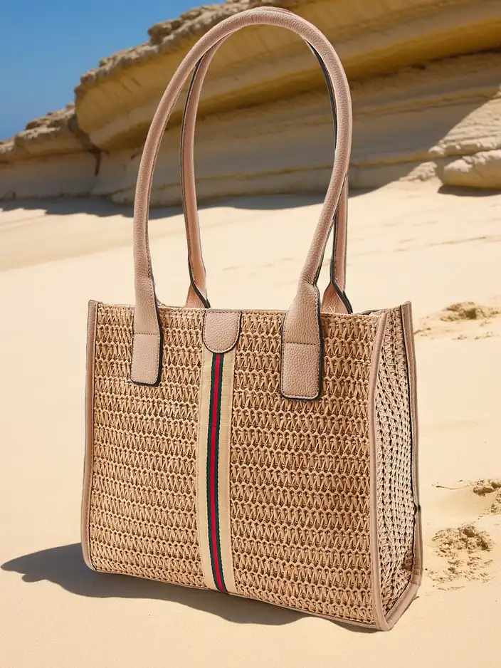 Royalfashion Liela salmu sieviešu vasaras soma