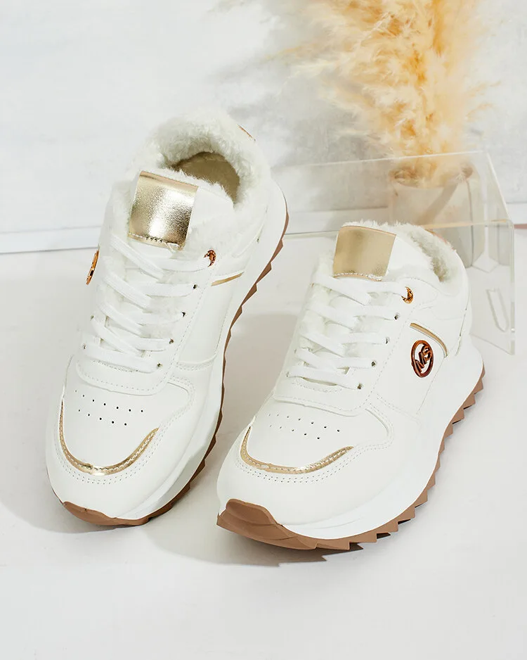 Royalfashion Siltas sieviešu kedas ar kažokādu Boris