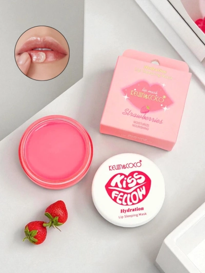 KissFellow Mitrinoša lūpu maska Zemeņu