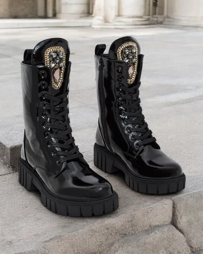 Royalfashion Sieviešu Operre mežģīņu zābaki