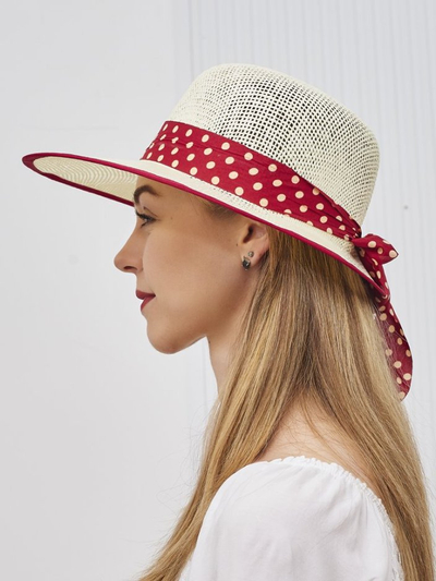 Royalfashion Women's straw hat Dotelle
