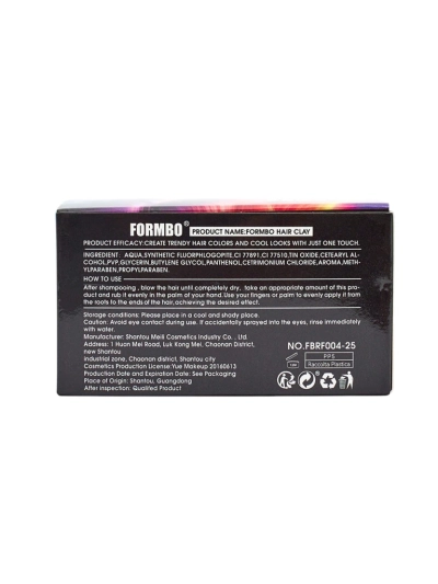 Formbo Azzurro Argus – blue hair clay, Fashion styling
