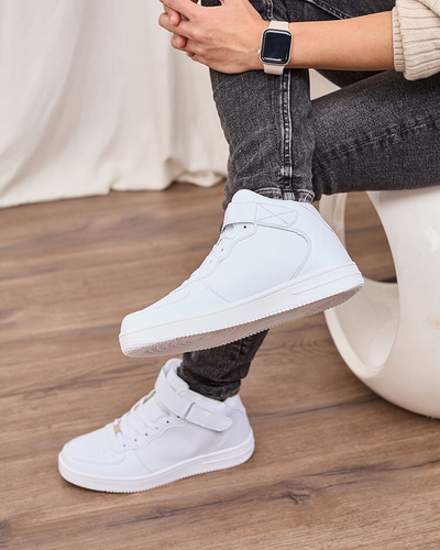 Royalfashion Sports men's high-top sneakers in white Detocci