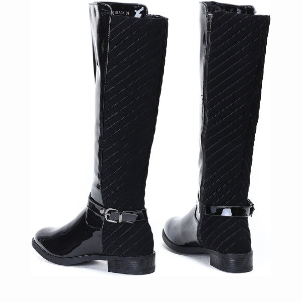 Black lacquered boots Trap Queen - Footwear