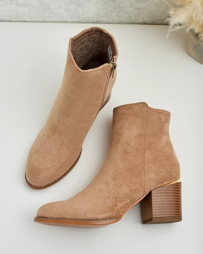 Royalfashion Women's low stiletto boots Traestra