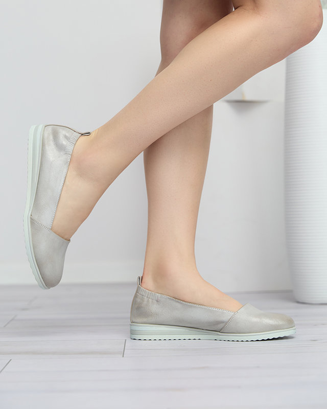 Silver Asya ballerinas - Shoes