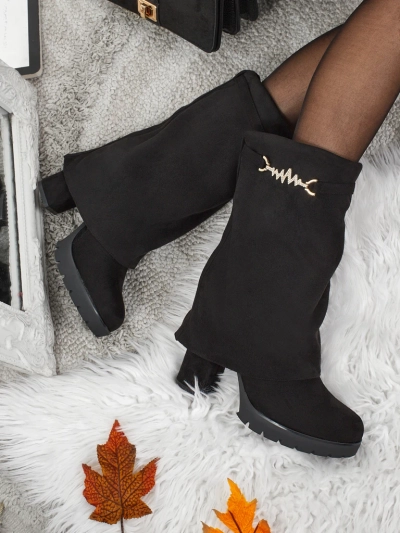 Luna Black Elegant Ankle Boots for Cold Days