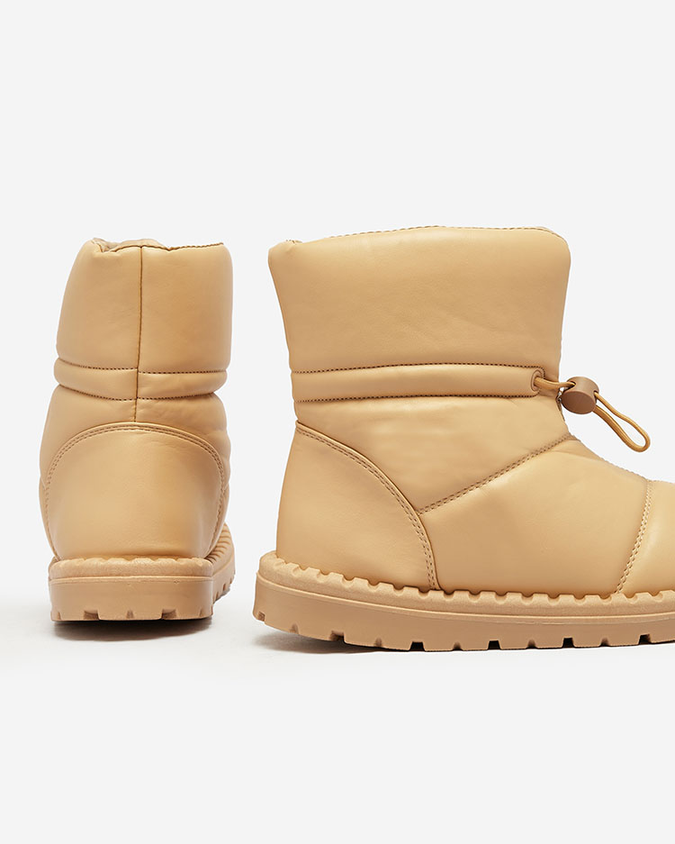 Royalfashion Sieviešu slips-on sniega zābaki brūnā krāsā Nevonsisia