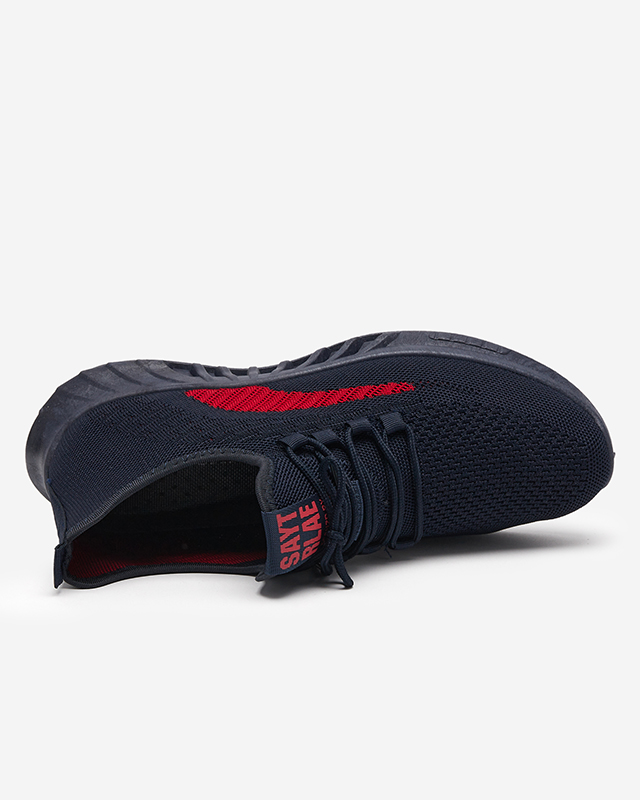 Men's Astagi navy-red sports shoes - Footwear