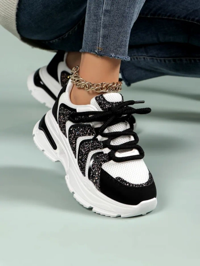 Royalfashion Women's Sporty Platform Sneakers Angello