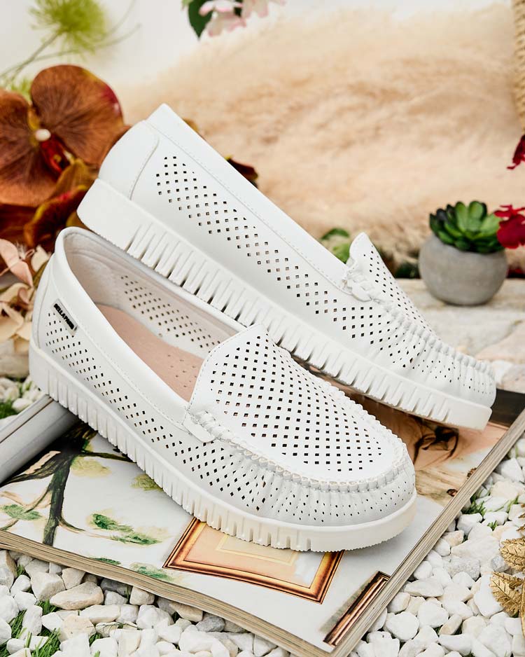 Royalfashion Женские кожаные мокасины Nafis