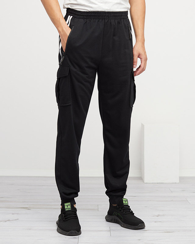 Men's Black Sweatpants - Clothing