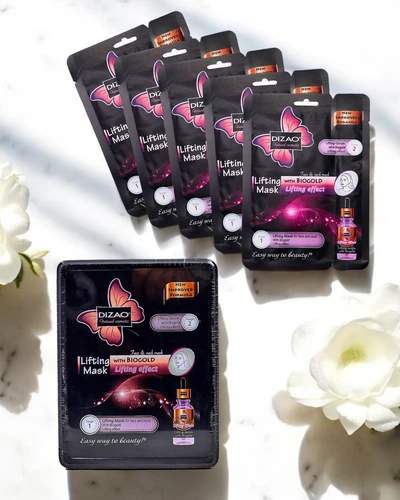 DIZAO - Serums un maskas komplekts ar zeltu 6g+36g x 10gab