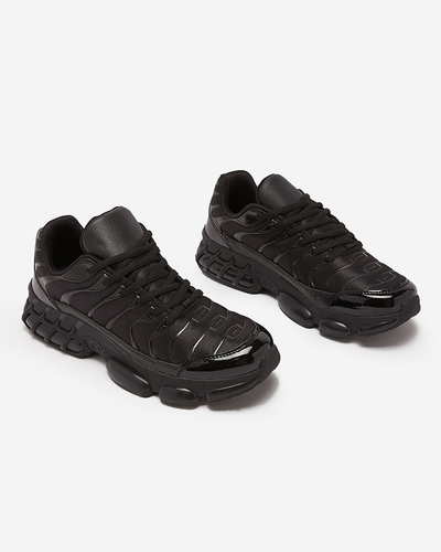 Royalfashion Black men's sports sneakers Makkika