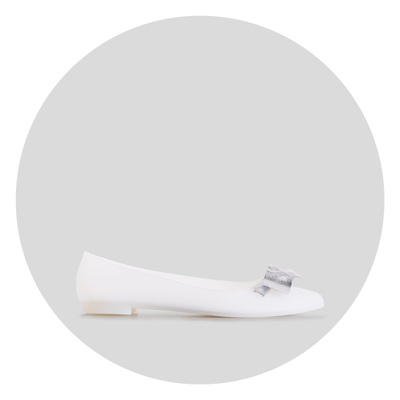 Women's white melissa with a Maritisa bow - Shoes