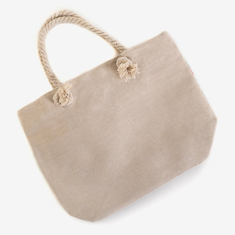 Multicolored beach bag with flamingos - Accessories