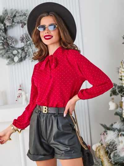 Royalfashion Sieviešu krekls ar rhinestones