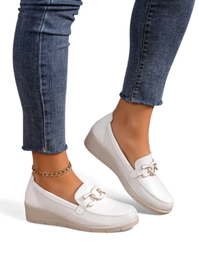 Royalfashion Women's moccasins on a low wedge Hofride