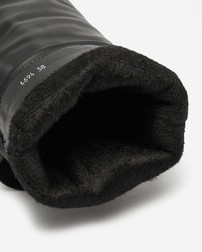 Royalfashion Melni sieviešu zābaki ar paslēptu enkuru Dibisad