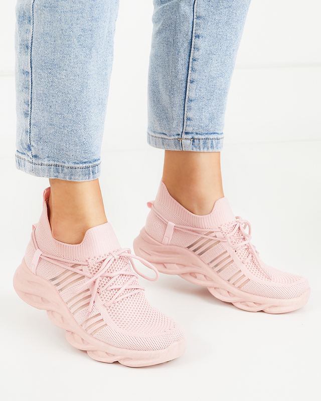 Pink women's slip-on sports shoes Serinto - Footwear