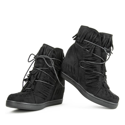 Black wedge sneakers Dain - Footwear 1