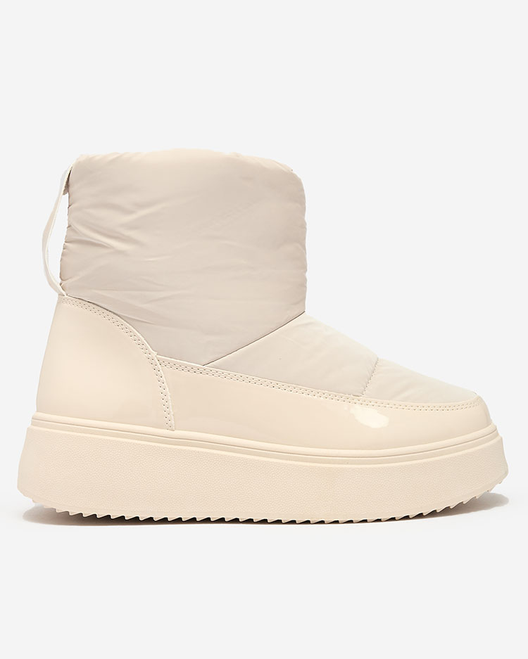 Royalfashion Beige Maderta sieviešu sniega zābaki