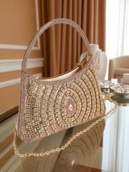 Royalfashion Sieviešu rokassomiņa ar cirkoniem Sova Glint