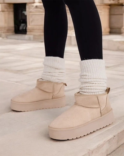 Женские короткие снежные ботинки Royalfashion Комано