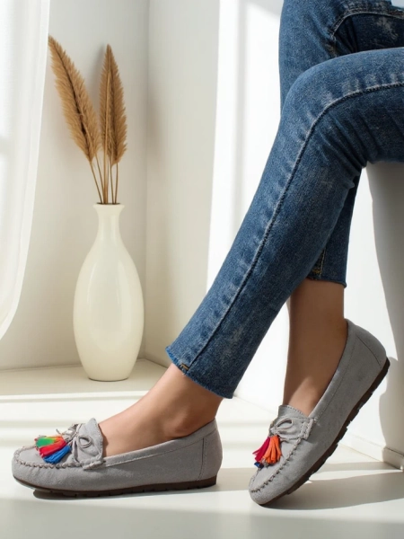 Royalfashion sieviešu ekoloģiskās zamšādas mokasīni Zimmid