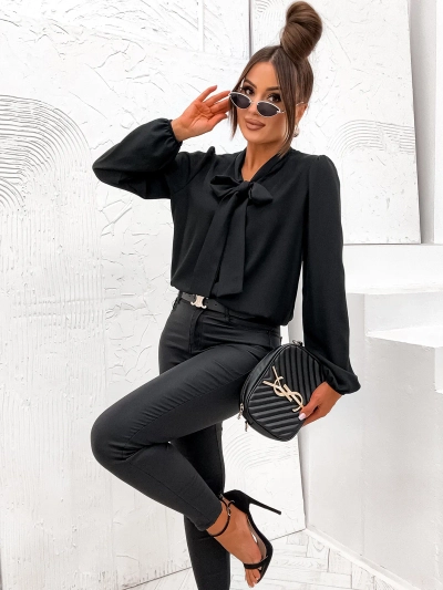 Royalfashion Women's blouse with bow