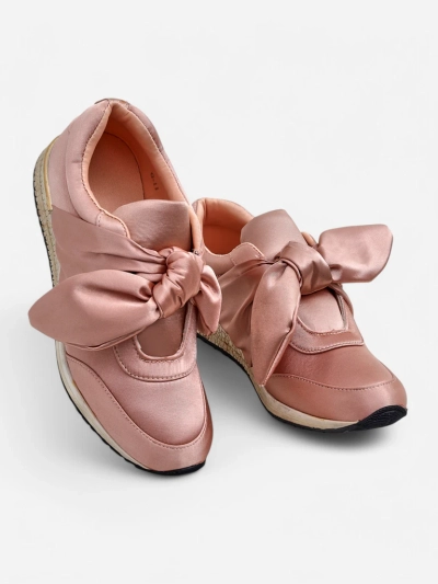 Royalfashion Women's Sneakers with Bow Socca