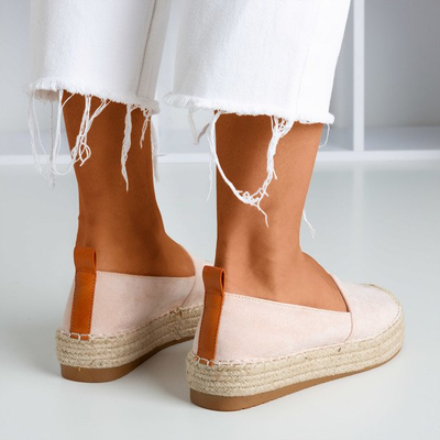 Light pink espadrilles on the Umox platform - Footwear 1