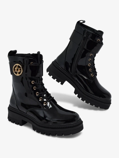 Lacquered Women's Eco-Leather Boots Eulin