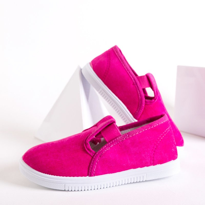 Fuchsia kids ribbed sneakers Ricia - Footwear