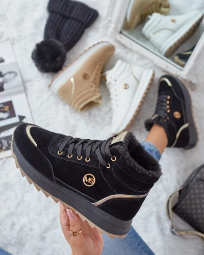 Royalfashion Siltās sieviešu kedas ar kažokādu Casill