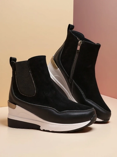 Royalfashion Women's ankle boots on a hidden wedge Zafico