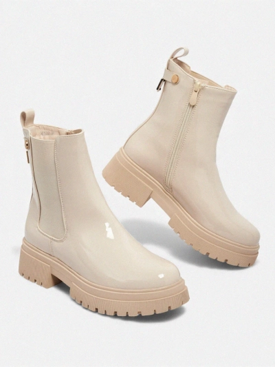 Patent Eco-Leather Women's Ankle Boots Calebi