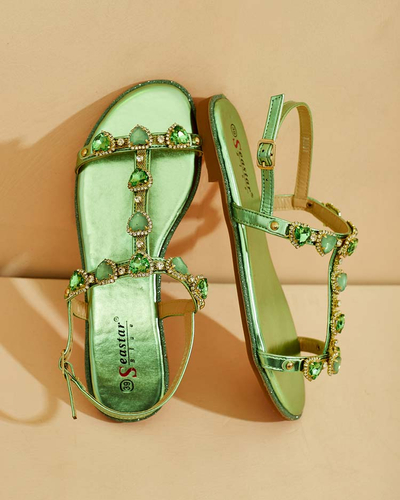 Royalfashion Women's Selina zirconia sandals