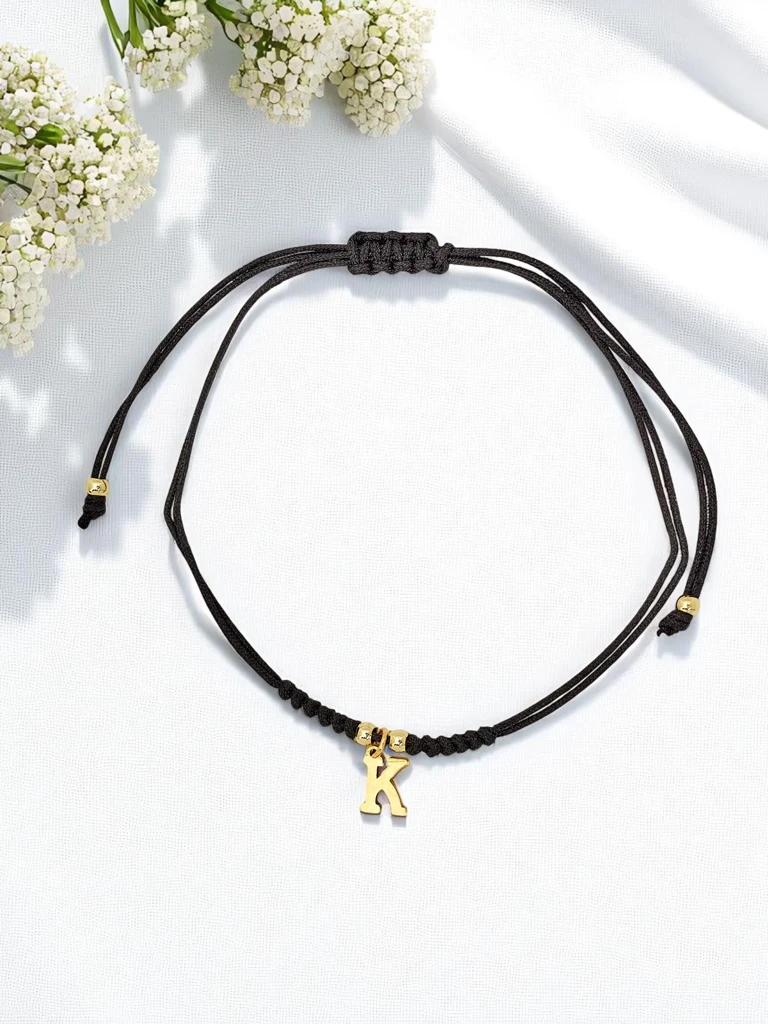 Браслет для женщин с буквой K