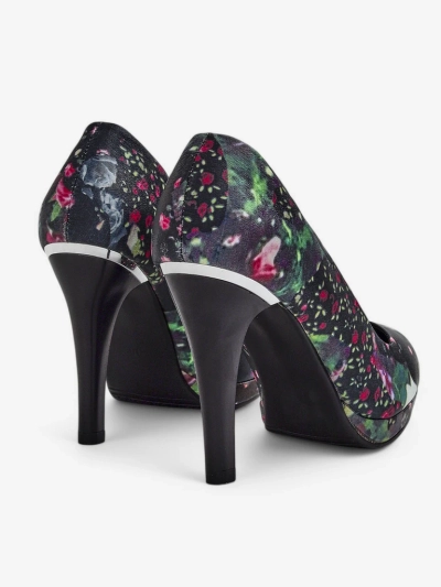 Royalfashion Women's floral high heels Floweere