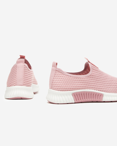 Pink women's slip-on sports shoes Banila - Footwear