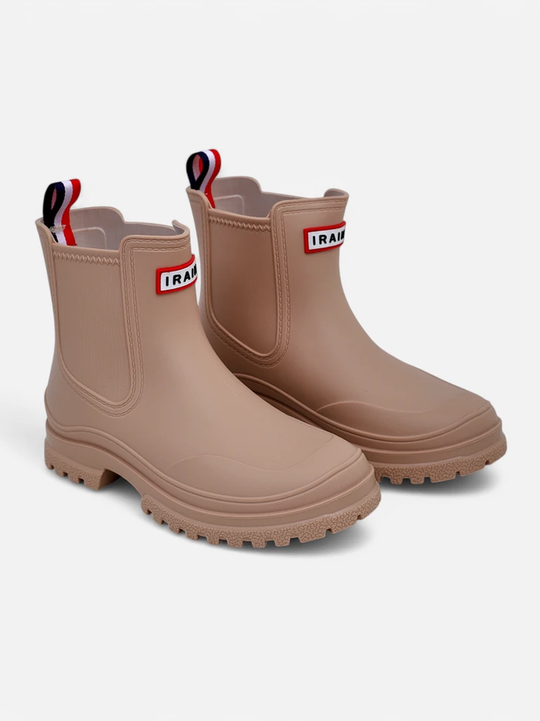 Royalfashion Women's ankle rubber boots Lamen