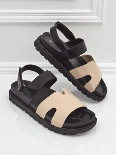 Sandały koturny damskie Hera Azzurro z ekoskóry grafitowe na lato