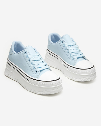 Women's light blue sports shoes a'la sneakers Aniel - Footwear