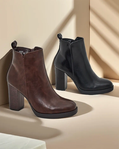 Royalfashion Women's ankle boots on a post Erozi