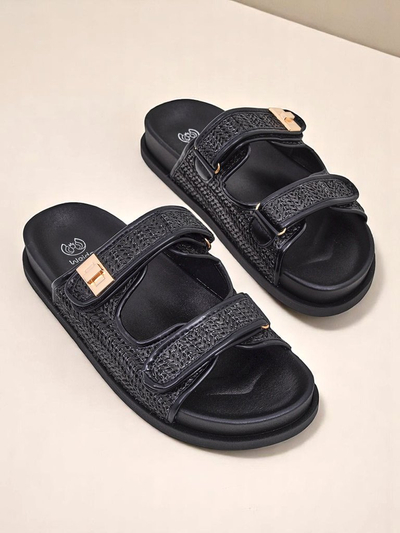 Royal Fashion Women's Braided Slides Delibeli