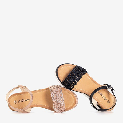 Black Buena Heel Sandals - Footwear