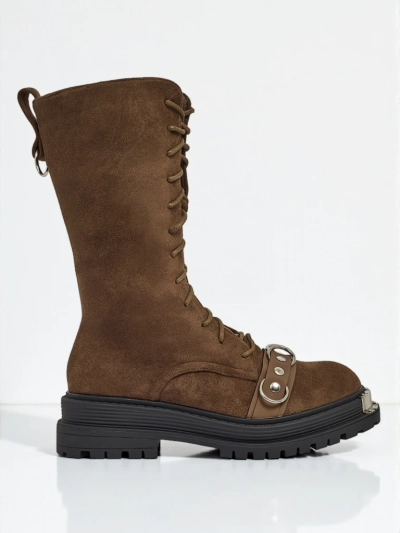 Royalfashion Werces Women's Lace-up Ankle Boots