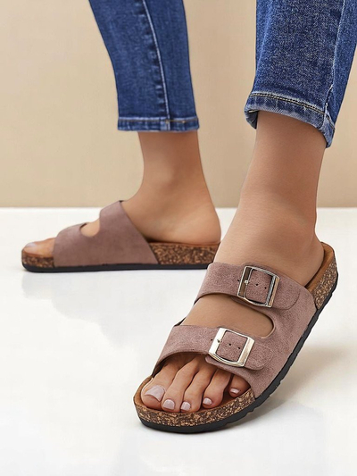 Royalfashion Women's sandals with buckles Foumy