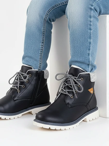Black boy's insulated Tiptop boots - Footwear